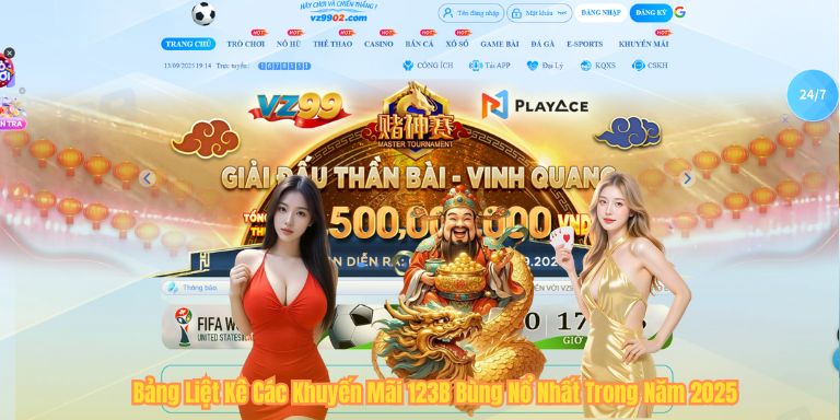 Bảng Liệt Kê Các Khuyến Mãi 123B Bùng Nổ Nhất Trong Năm 2025