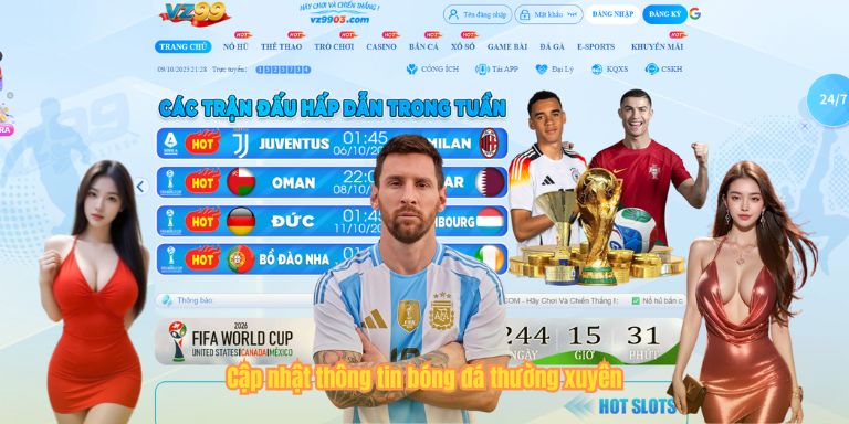 Cập nhật thông tin bóng đá thường xuyên