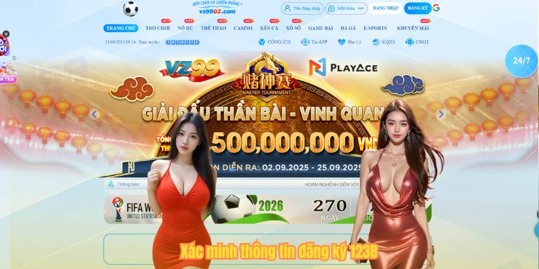 Xác minh thông tin đăng ký 123B